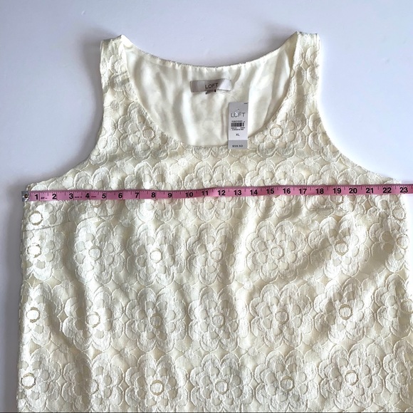 SOLD 💕NWT Loft Floral Lace Tank Top - Picture 6 of 7